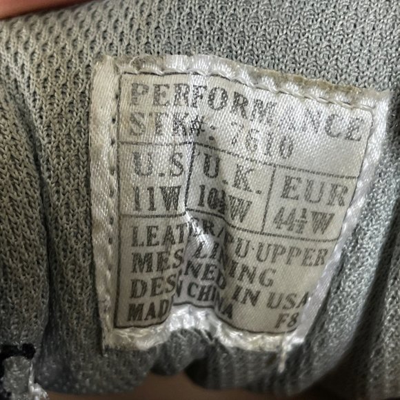 Dr. Comfort Performance Mens 11 W Black & Gray Athletic Shoes 7610 - Picture 10 of 12